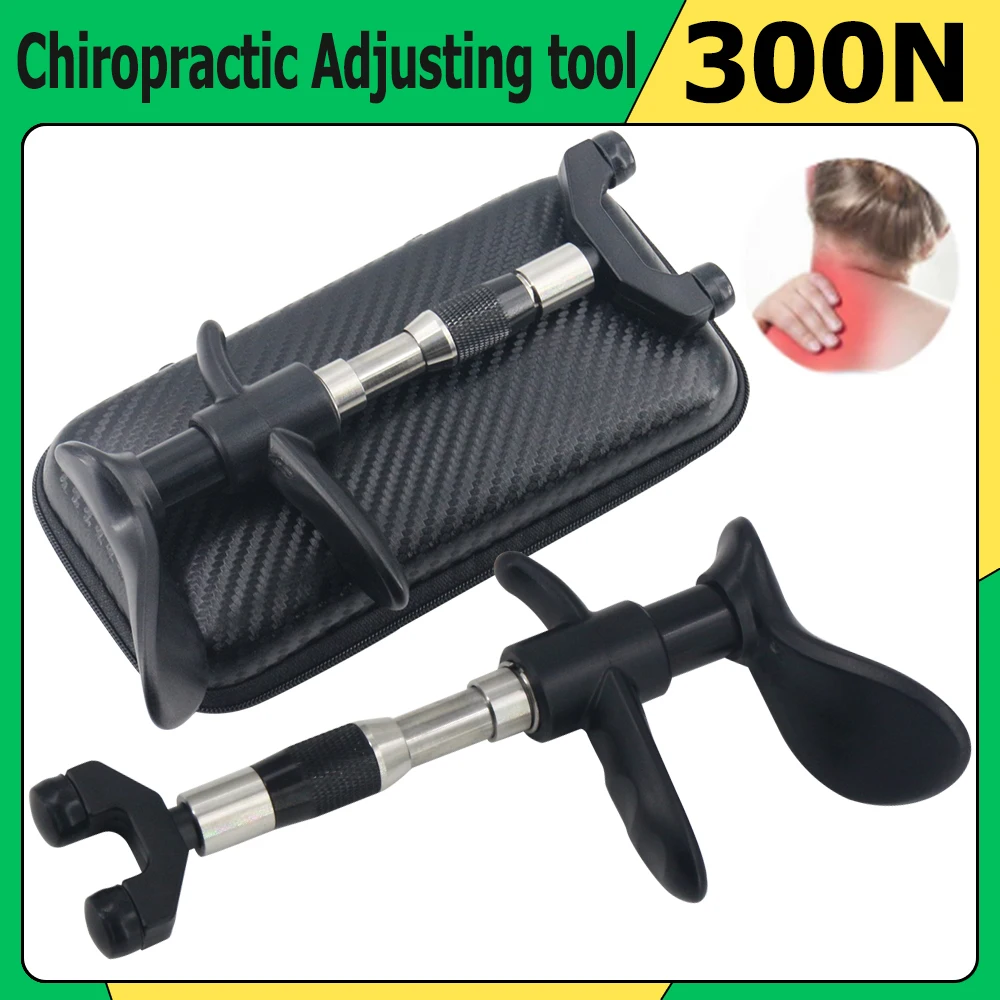 

Portable Chiropractic Adjusting Tools 4 Heads Intensity Therapy Body Pain Relax Manual Correction Gun Spinal Cervical Massager