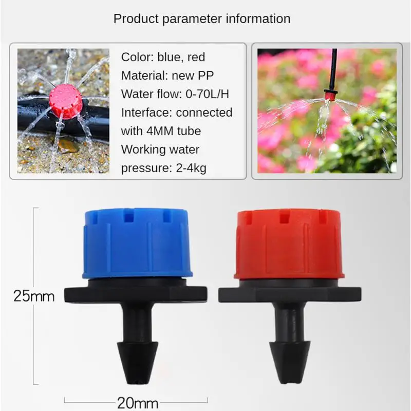 Adjustable Irrigation Dripper Sprinkler Garden Micro Spray Rotating Nozzle 4/7mm Hose Lawn Vegetables Watering Cooling System
Adjustable Irrigation Dripper Sprinkler Garden Micro Spray Rotating Nozzle 4/7mm Hose Lawn Vegetables Watering Cooling System