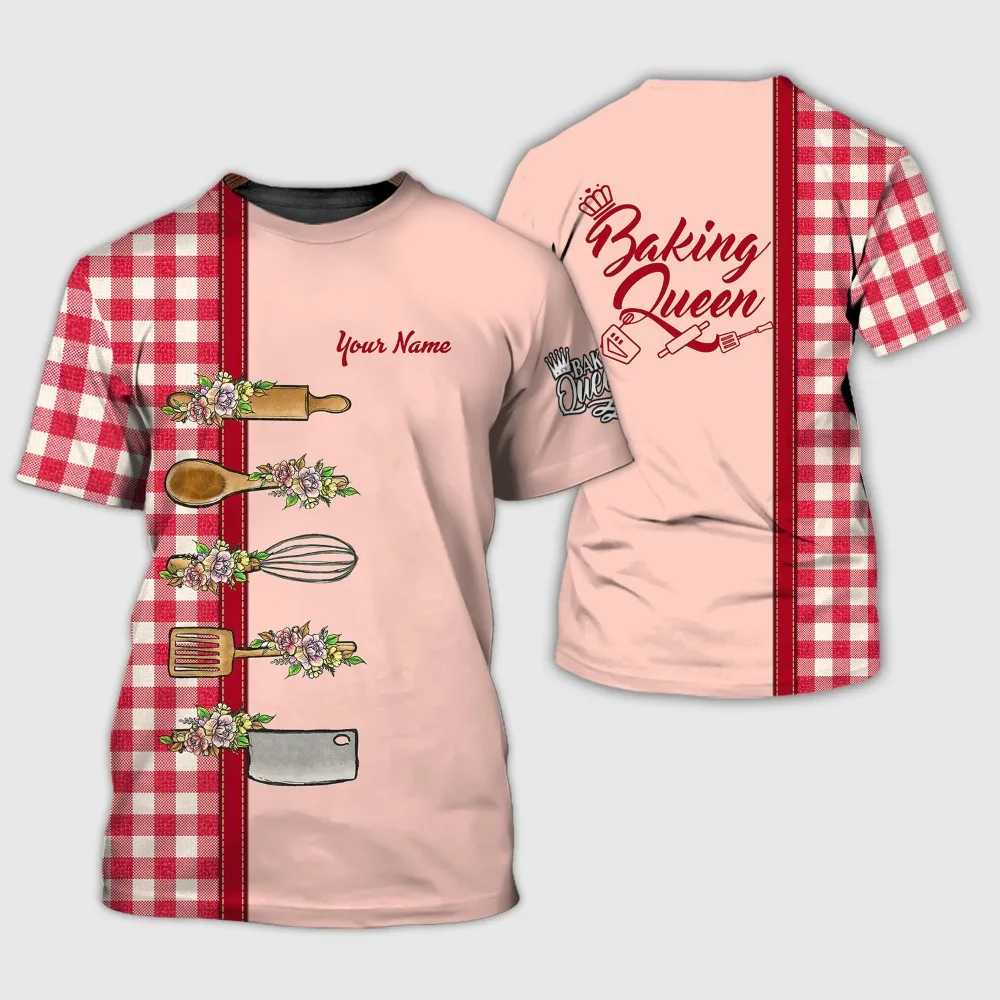 Baker Life Personalized Name 3D T-Shirt Bakery Chef Round Neck Printed T-Shirt Professional Uniform
Baker Life Personalized Name 3D T-Shirt Bakery Chef Round Neck Printed T-Shirt Professional Uniform