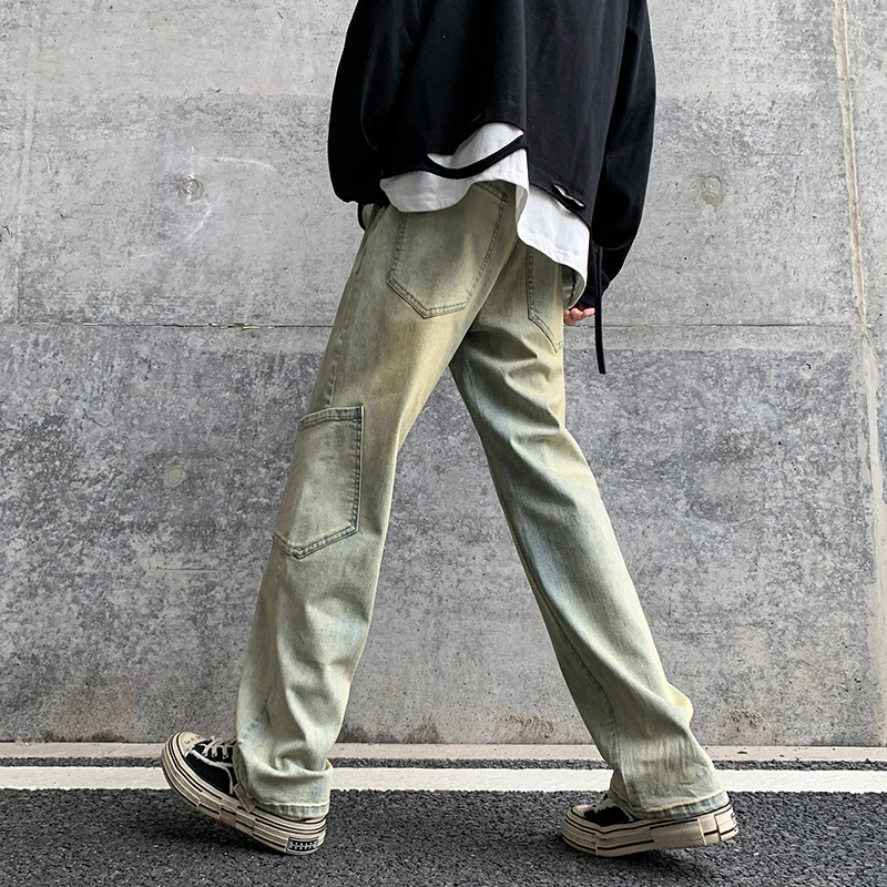 2023 Spring/Summer New American Retro Brown Loose Fit Jeans Men's Straight Style Fashion Brand Personalized Pocket Decoration Pa
2023 Spring/Summer New American Retro Brown Loose Fit Jeans Men's Straight Style Fashion Brand Personalized Pocket Decoration Pa