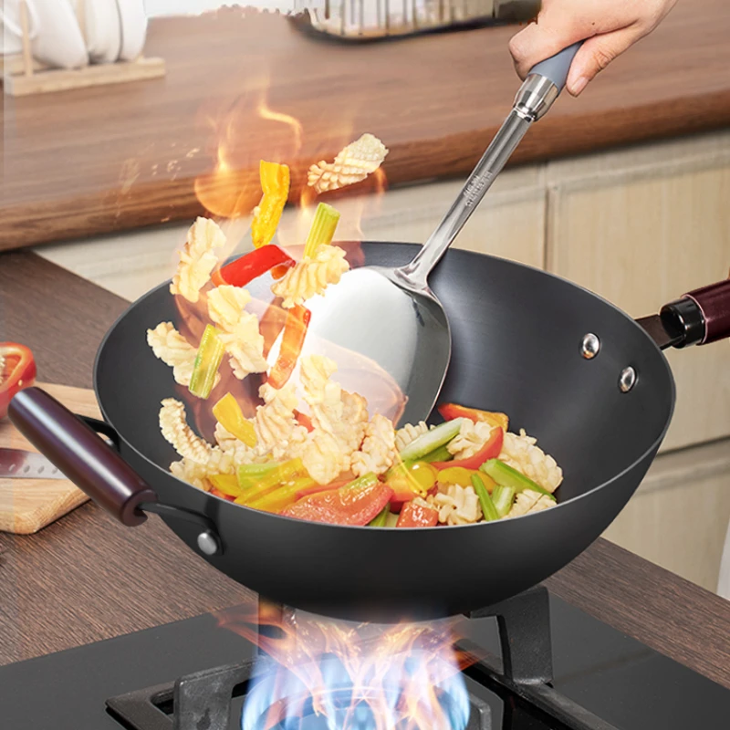 Uncoated Iron Wok Vegetable Fryer Pan Large Wok Utensils Cookware Gas Stove Cooking Pot Non Stick Wok Pan Kitchen Accessories
Uncoated Iron Wok Vegetable Fryer Pan Large Wok Utensils Cookware Gas Stove Cooking Pot Non Stick Wok Pan Kitchen Accessories