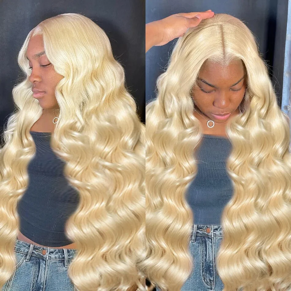 

HD 613 Blonde 13x6 Lace Wigs Body Wave 13x4 Lace Frontal Wig Glueless Ready to Wear Front Human Hair Wigs For Woman