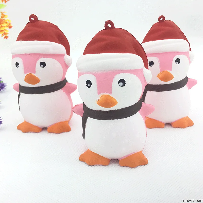 

Jumbo Kawaii Christmas Cartoon Penguin Squishy Cake Bread Squishies Cream Scented Slow Rising Squeeze Toy Kid Xmas Birthday Gift