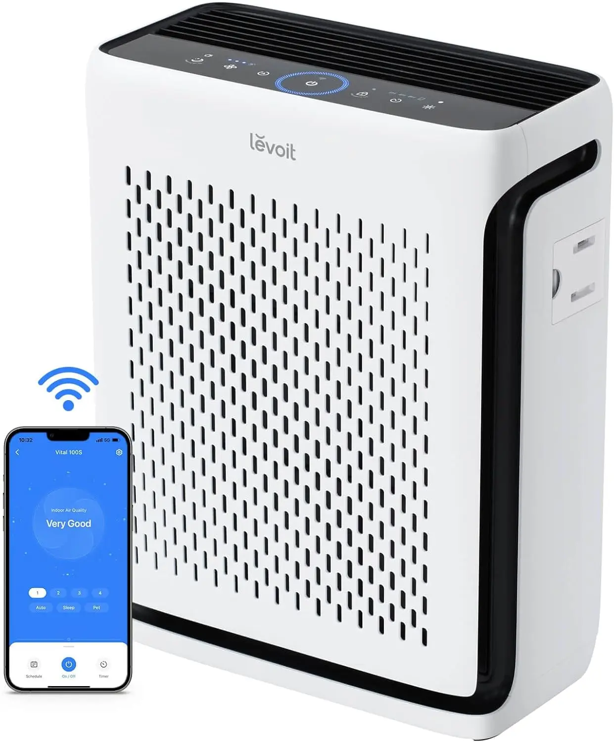 Air Purifiers for Home Large Room Bedroom Up to 1110 Ft² with Air Quality and Light Sensors, Smart WiFi, Washable Filters
Air Purifiers for Home Large Room Bedroom Up to 1110 Ft² with Air Quality and Light Sensors, Smart WiFi, Washable Filters