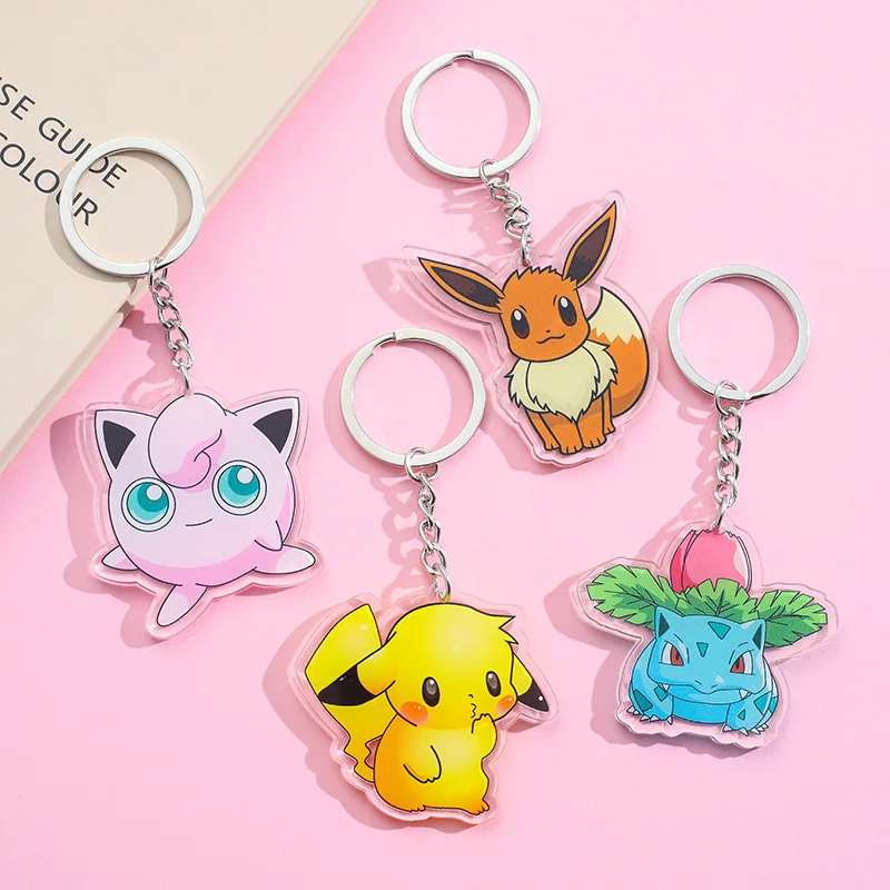 Pokemon Acrylic Key Chain Kawaii Pikachu Anime Key Ring Cute Bag Pendant Key Ring Jewelry Couple Charmander Trinket X-mas Gifts
Pokemon Acrylic Key Chain Kawaii Pikachu Anime Key Ring Cute Bag Pendant Key Ring Jewelry Couple Charmander Trinket X-mas Gifts