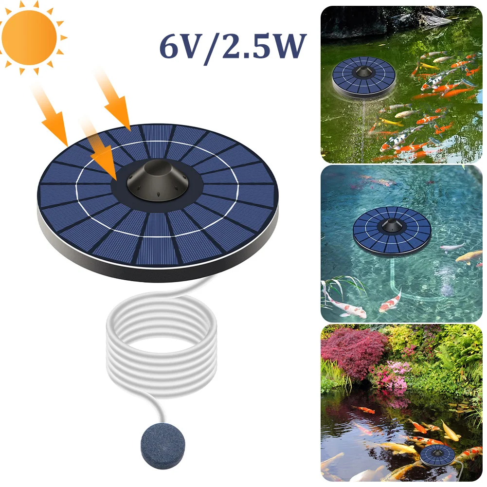 Floating Solar Air Pump Aerator Pumps For Aquarium Fish Tank Pond Fishing Oxygenation with Air Hoses and Bubble Stone
Floating Solar Air Pump Aerator Pumps For Aquarium Fish Tank Pond Fishing Oxygenation with Air Hoses and Bubble Stone