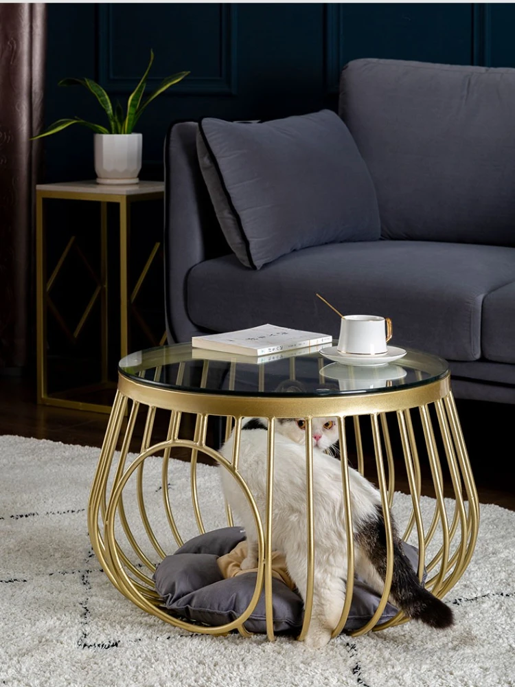 Nordic Creative Slate Coffee Table Living Room Small Sofa Side Table With Pet Nest Modern Glass Round Tea Table Home Furniture
Nordic Creative Slate Coffee Table Living Room Small Sofa Side Table With Pet Nest Modern Glass Round Tea Table Home Furniture
