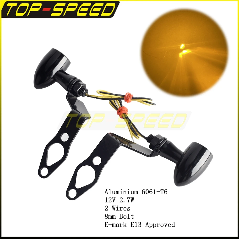 12V Amber 8mm Bolt LED Motorcycles Turn Signals Light w/Mount Bracket For Harley Nightster RH975 22-23 Sportster S RH1250S 21-23
12V Amber 8mm Bolt LED Motorcycles Turn Signals Light w/Mount Bracket For Harley Nightster RH975 22-23 Sportster S RH1250S 21-23