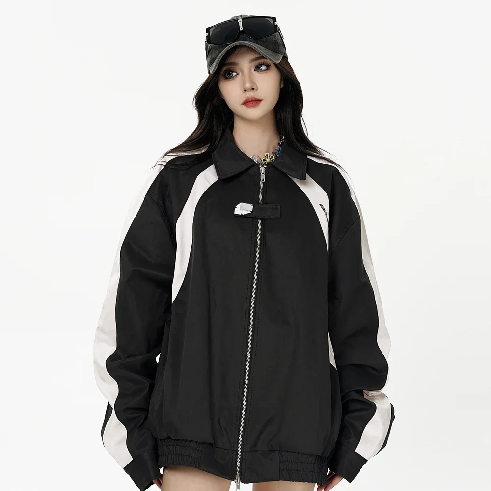 Spring Autumn Women Men Streetwear Fashion Splice Loose Casual Zipper Baseball Jacket Women Bomber Coat Outerwear
Spring Autumn Women Men Streetwear Fashion Splice Loose Casual Zipper Baseball Jacket Women Bomber Coat Outerwear
