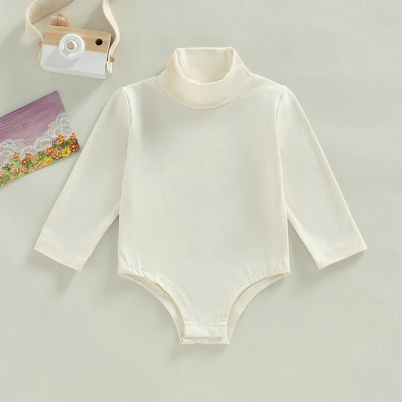 Newborn Baby Girl Boy Bodysuit Autumn Clothes Solid Color Long Sleeve High Neck Jumpsuit for Kids Baby Items Clothing
Newborn Baby Girl Boy Bodysuit Autumn Clothes Solid Color Long Sleeve High Neck Jumpsuit for Kids Baby Items Clothing