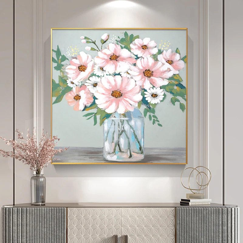 OuzerQing 100% Hand Painted Oil Painting On Canvas Modern Abstract Flower Wall Art Living Room Picture Home Decoration Unframed 
OuzerQing 100% Hand Painted Oil Painting On Canvas Modern Abstract Flower Wall Art Living Room Picture Home Decoration Unframed