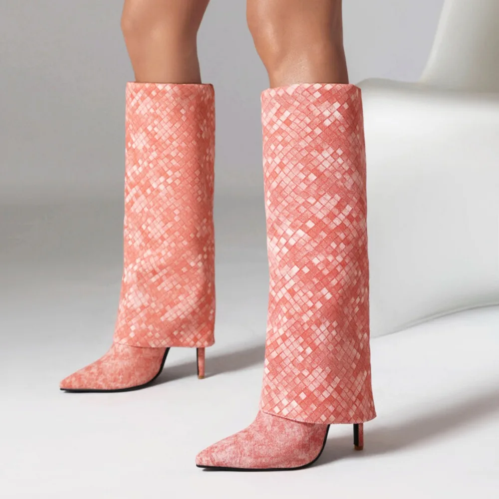 New 2024Womens Knee Thigh Boots Denim Jeans Braid Stilettos High Heel Sexy Shoes Long Plus Size
New 2024Womens Knee Thigh Boots Denim Jeans Braid Stilettos High Heel Sexy Shoes Long Plus Size