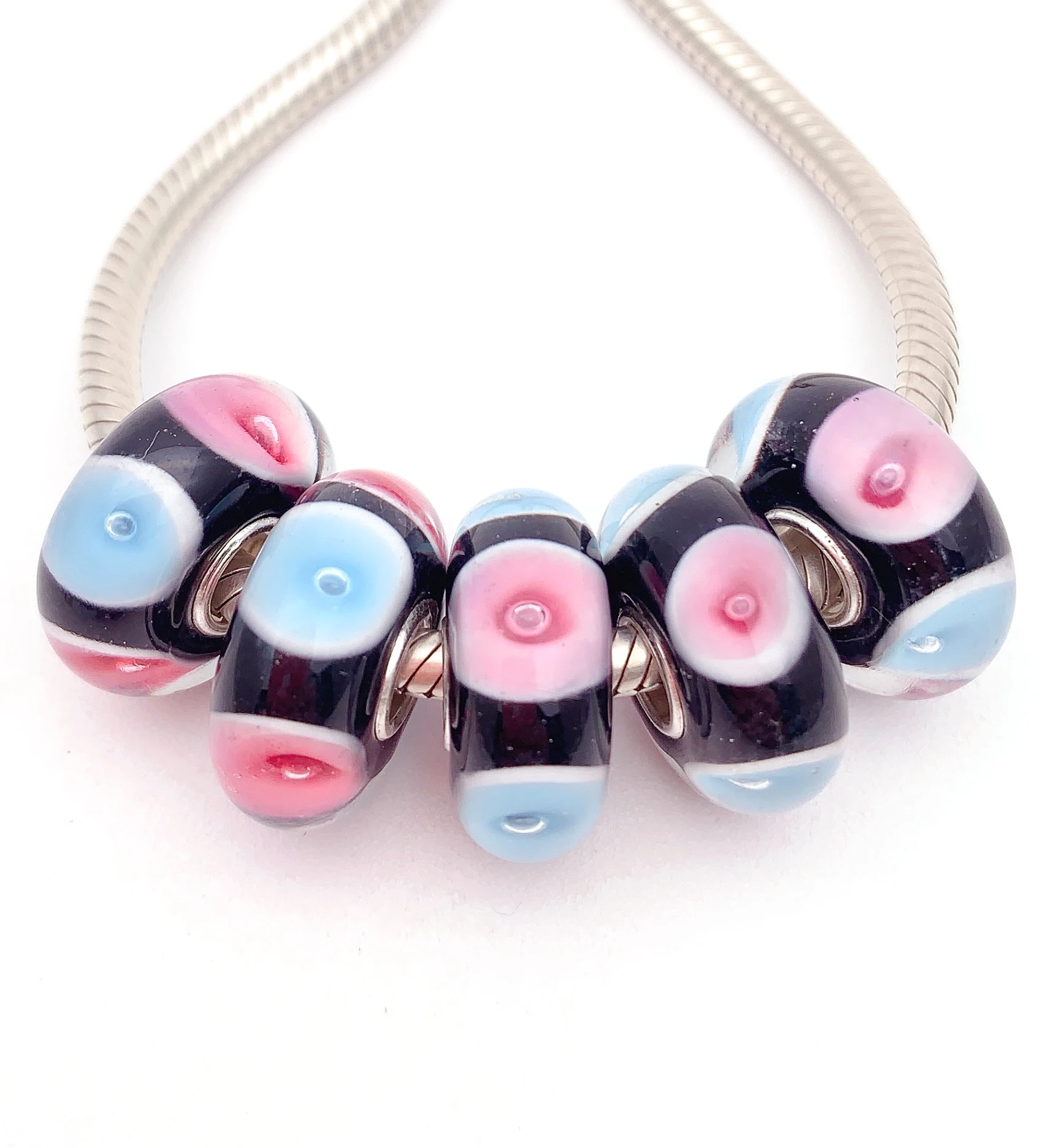 XHYG256 5X 100% Authenticity S925 Sterling Silver Beads Murano GlassBeads Fit European Charms Bracelet Diy Jewelry Lampwork
XHYG256 5X 100% Authenticity S925 Sterling Silver Beads Murano GlassBeads Fit European Charms Bracelet Diy Jewelry Lampwork
