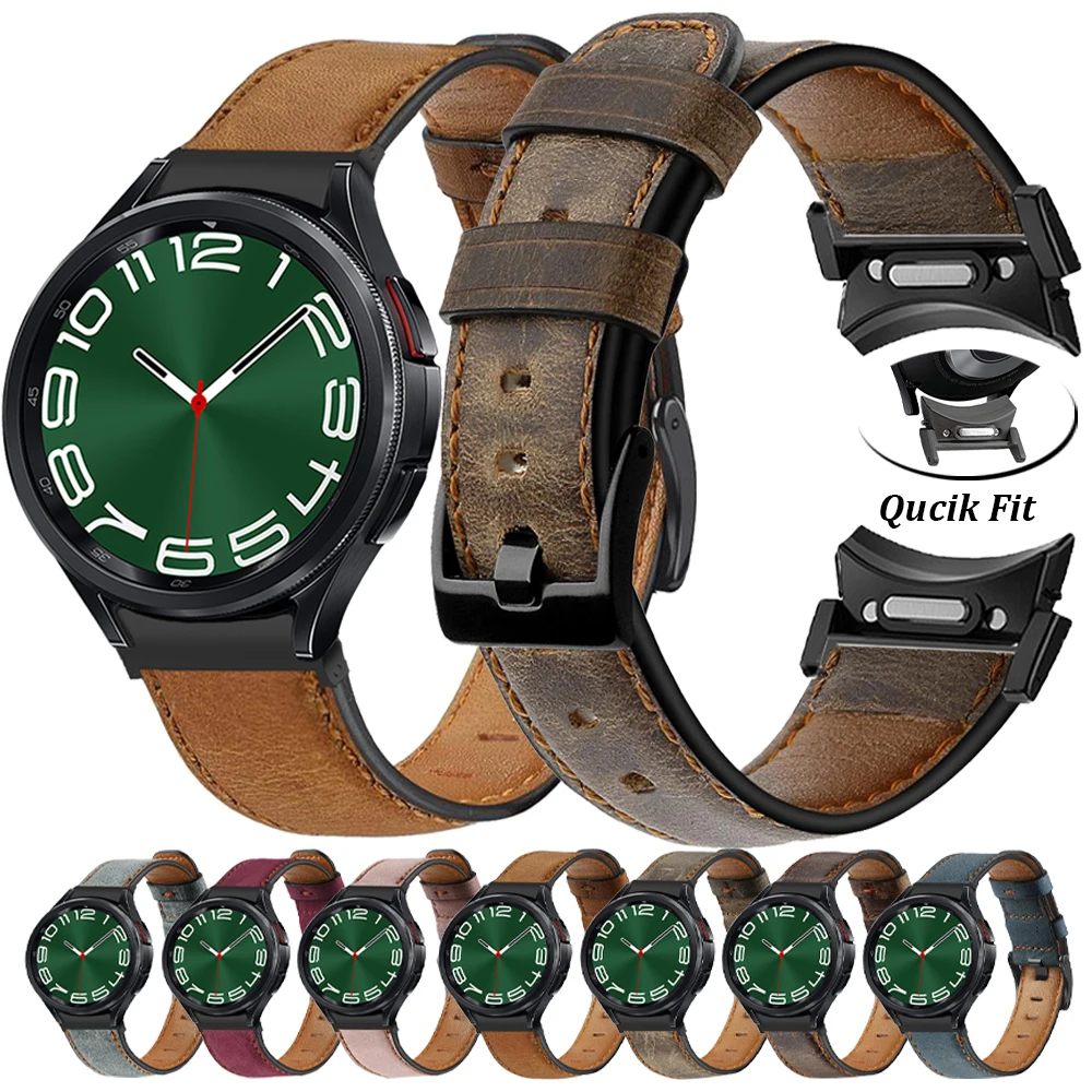 For Samsung Galaxy Watch 6 Classic 47mm 43mm Strap Genuine Leather Band Retro Watch Strap Galaxy 6 40mm 44mm Bracelet Watchband
For Samsung Galaxy Watch 6 Classic 47mm 43mm Strap Genuine Leather Band Retro Watch Strap Galaxy 6 40mm 44mm Bracelet Watchband