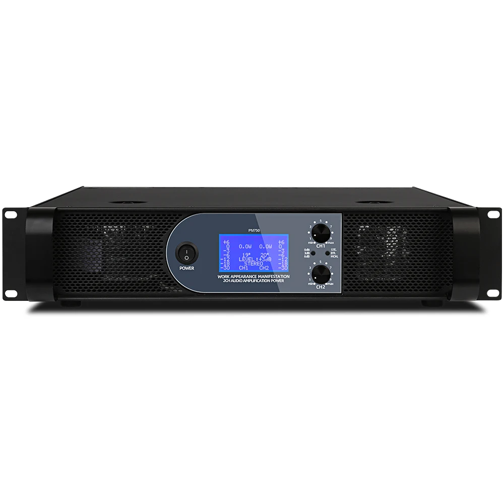 Depusheng PM750 professional 2u 750w 2 channel power amplifier for KTV commercial concert meeting car
Depusheng PM750 professional 2u 750w 2 channel power amplifier for KTV commercial concert meeting car