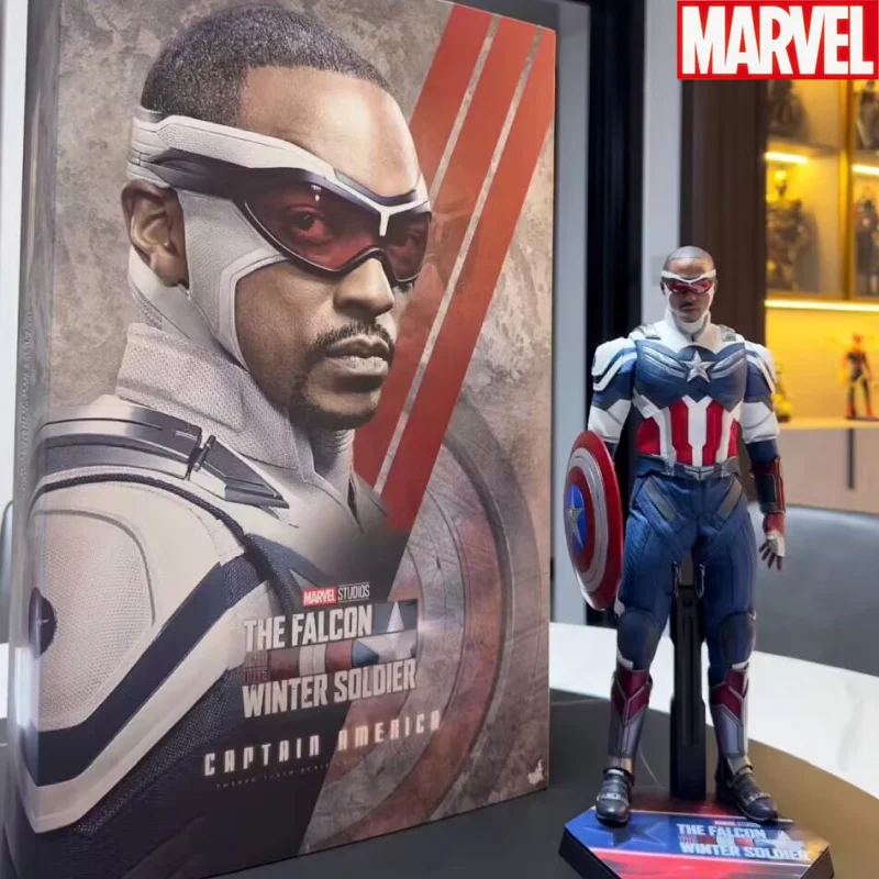 

In Stock Hottoys 1/6th Tms040 Captain America The Falcon And The Winter Soldier Ht Marvel Original Anime Action Figures Model to