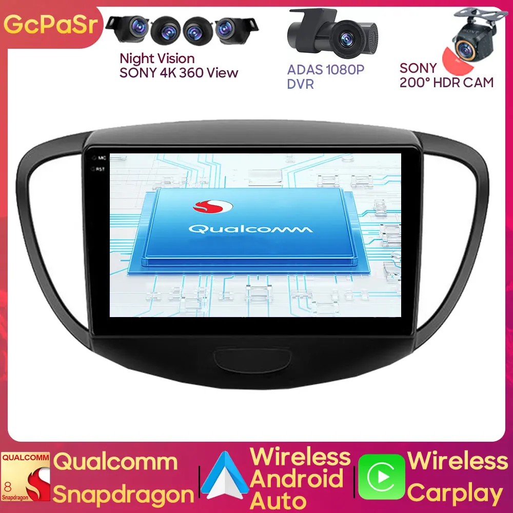 Qualcomm For Hyundai i10 2007 - 2013 Auto Car Radio Multimedia Player Android13 Dash Cam 5G Wifi HDR QLED BT GPS CPU NO 2din DVD
Qualcomm For Hyundai i10 2007 - 2013 Auto Car Radio Multimedia Player Android13 Dash Cam 5G Wifi HDR QLED BT GPS CPU NO 2din DVD