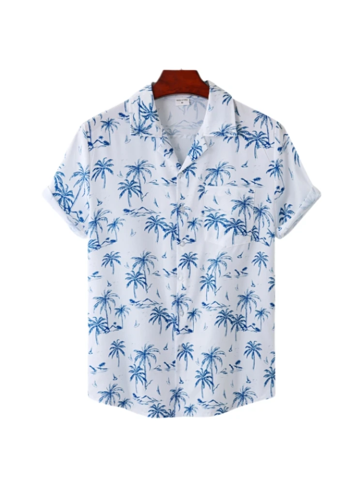Hawaiian Men's Shirt Short 3D Printing Sleeve Summer Anime Coconut Tree Pattern Male Clothes Tops Casual HOLIDAY Beach Style
Hawaiian Men's Shirt Short 3D Printing Sleeve Summer Anime Coconut Tree Pattern Male Clothes Tops Casual HOLIDAY Beach Style