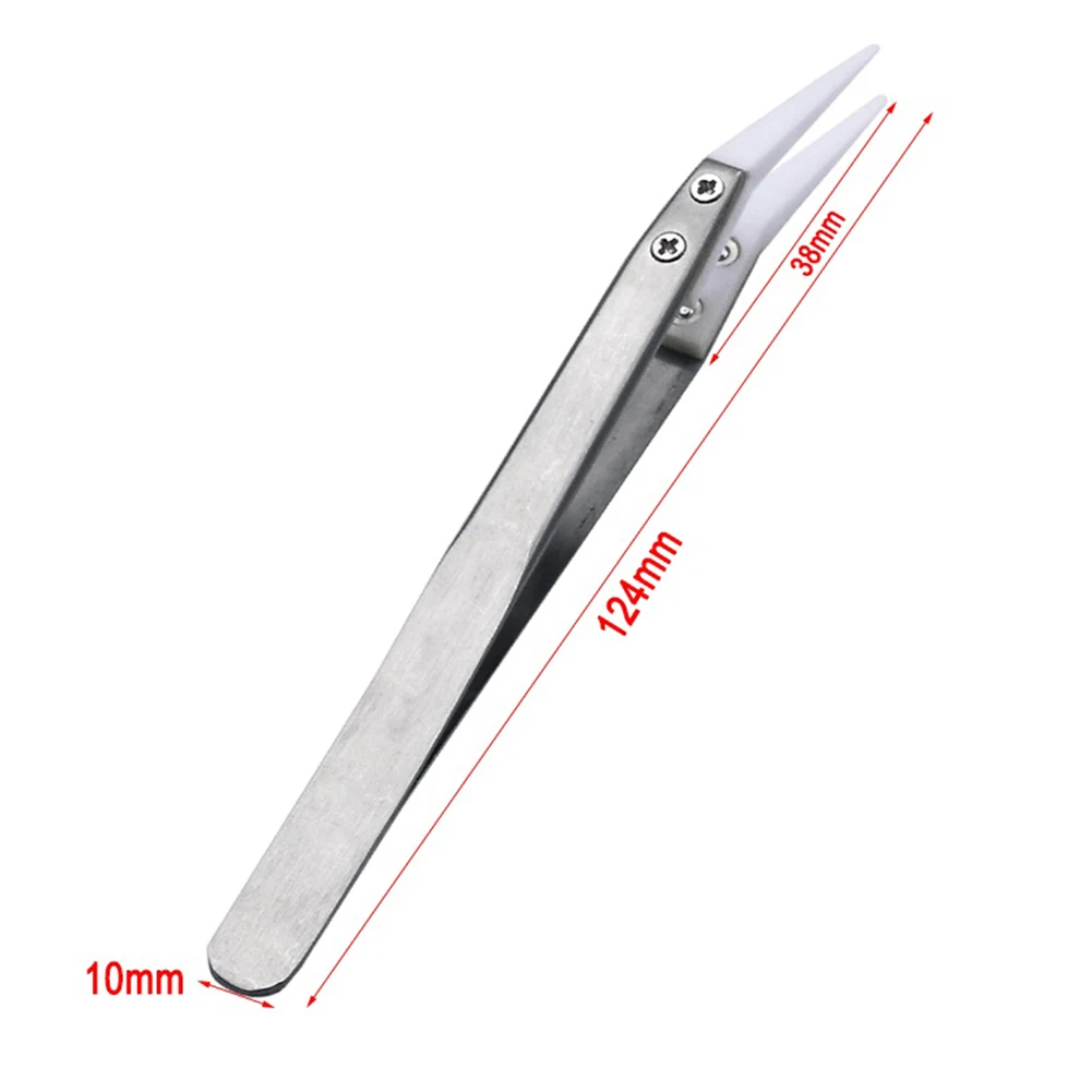 Ceramic Clips Ceramic Tweezers Heat Resistant High Temperature Straight Tip Tweezers Wear Resistant Stainless Steel Tweezers
Ceramic Clips Ceramic Tweezers Heat Resistant High Temperature Straight Tip Tweezers Wear Resistant Stainless Steel Tweezers