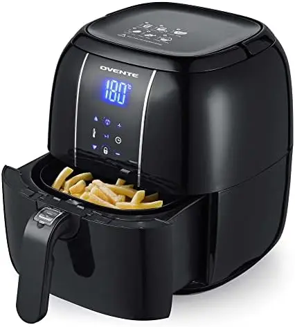3.2 QT Air Fryer with Adjustable Temperature Knob, Auto Shut-Off, Dishwasher Safe Removable Nonstick Basket & Pan, Perfect f
3.2 QT Air Fryer with Adjustable Temperature Knob, Auto Shut-Off, Dishwasher Safe Removable Nonstick Basket & Pan, Perfect f