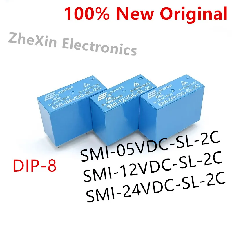 5-10PCS/Lot SMI-24VDC-SL-2C 、SMI-12VDC-SL-2C 、SMI-05VDC-SL-2C DIP-8 New original power relay Two open and two close 
5-10PCS/Lot SMI-24VDC-SL-2C 、SMI-12VDC-SL-2C 、SMI-05VDC-SL-2C DIP-8 New original power relay Two open and two close