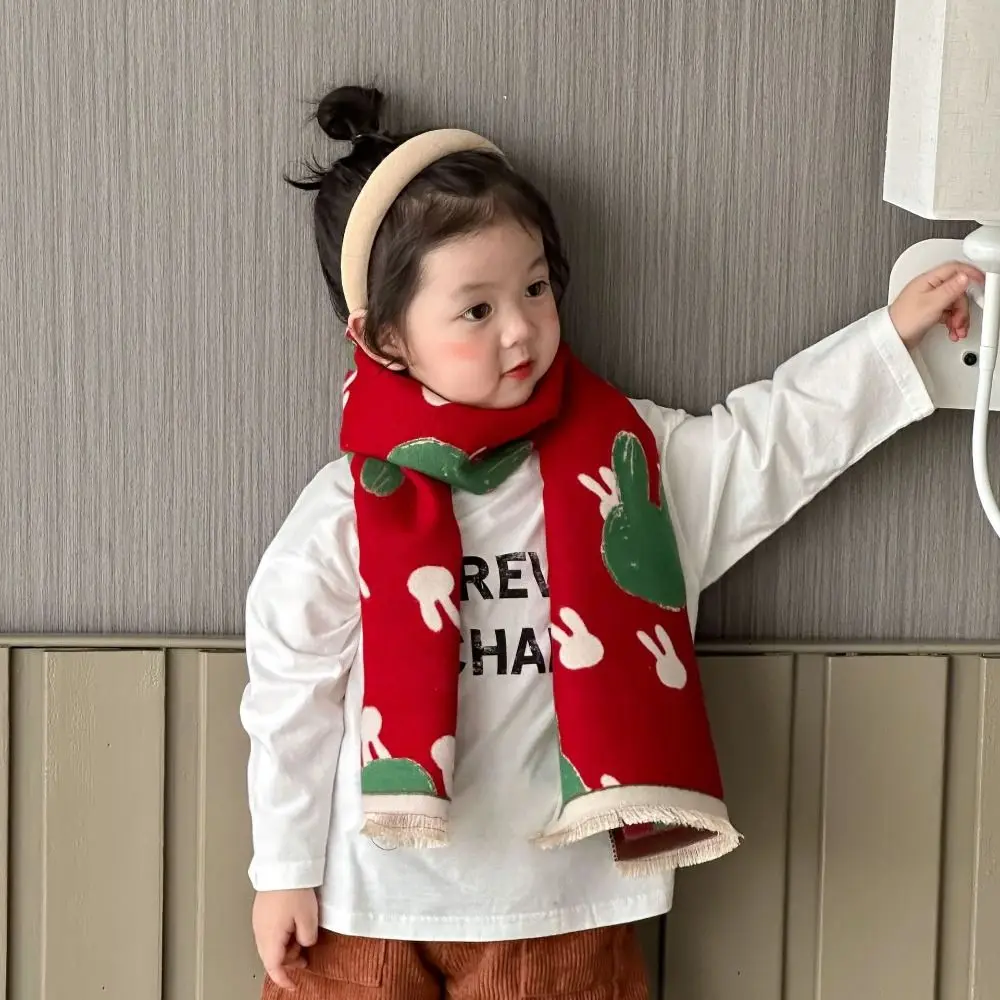 Warm Scarf Kids Cashmere Scarf Trendy Rabbit Patchwork Color Printing Neck Warmer Thicken Children's Scarf Windproof
Warm Scarf Kids Cashmere Scarf Trendy Rabbit Patchwork Color Printing Neck Warmer Thicken Children's Scarf Windproof