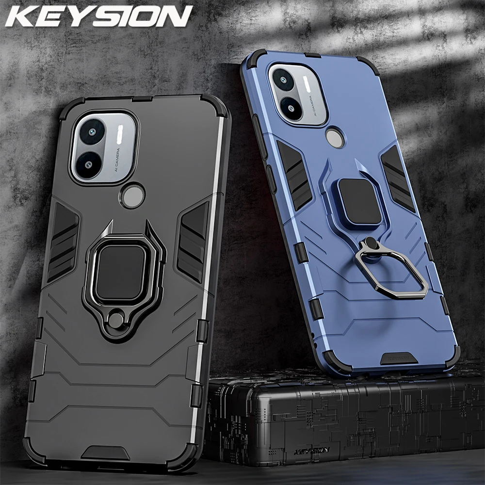 KEYSION Shockproof Armor Case for Xiaomi Redmi A1+ A1 Plus Soft Silicone+PC Ring Stand Phone Back Cover for Xiaomi Redmi A1 Plus
KEYSION Shockproof Armor Case for Xiaomi Redmi A1+ A1 Plus Soft Silicone+PC Ring Stand Phone Back Cover for Xiaomi Redmi A1 Plus