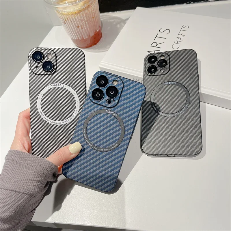 Magsafe Magnetic Wireless Charging Case For iPhone 15 14 Plus 13 12 11 Pro Max Lens Protection Carbon Fiber Pattern PC Cover T21
Magsafe Magnetic Wireless Charging Case For iPhone 15 14 Plus 13 12 11 Pro Max Lens Protection Carbon Fiber Pattern PC Cover T21