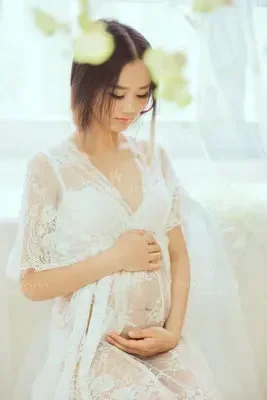 Sexy Perspective Dress Pregnant Women Long Sleeve V Neck Lace Dress Photography Long Dress Photography Photo Props
Sexy Perspective Dress Pregnant Women Long Sleeve V Neck Lace Dress Photography Long Dress Photography Photo Props