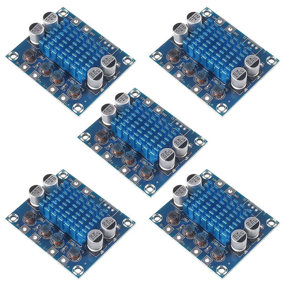 5Pcs TPA3110 XH-A232 30W+30W 2.0 Channel Digital Stereo Audio Power Amplifier Board DC 8-26V 3A
5Pcs TPA3110 XH-A232 30W+30W 2.0 Channel Digital Stereo Audio Power Amplifier Board DC 8-26V 3A