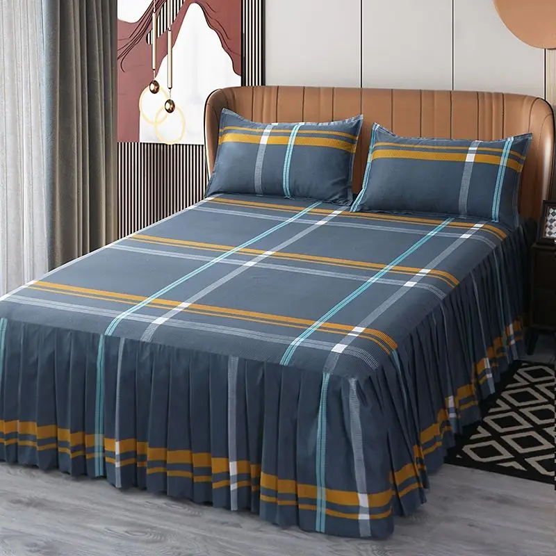 3 Pcs Bed Sheet Smooth Quilted Bedspread on The Bed Luxury Bed Cover Home Queen King Size Complete Set of Sheets with Skirts
3 Pcs Bed Sheet Smooth Quilted Bedspread on The Bed Luxury Bed Cover Home Queen King Size Complete Set of Sheets with Skirts