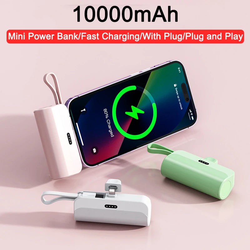 Capsule Mini Power Bank 10000mAh Fast Charging Powerbank Plug Play Type-C Portable Charger for iPhone 14 Xiaomi 9 Samsung Huawei
Capsule Mini Power Bank 10000mAh Fast Charging Powerbank Plug Play Type-C Portable Charger for iPhone 14 Xiaomi 9 Samsung Huawei