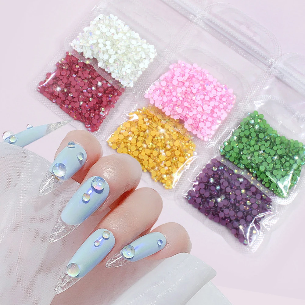 300pcs/bag Crystal Aurora Mermaid Round Beads 3D Nail Rhinestones For Nails Art Decoration Mixed Size DIY Flatback Glass Stones
300pcs/bag Crystal Aurora Mermaid Round Beads 3D Nail Rhinestones For Nails Art Decoration Mixed Size DIY Flatback Glass Stones
