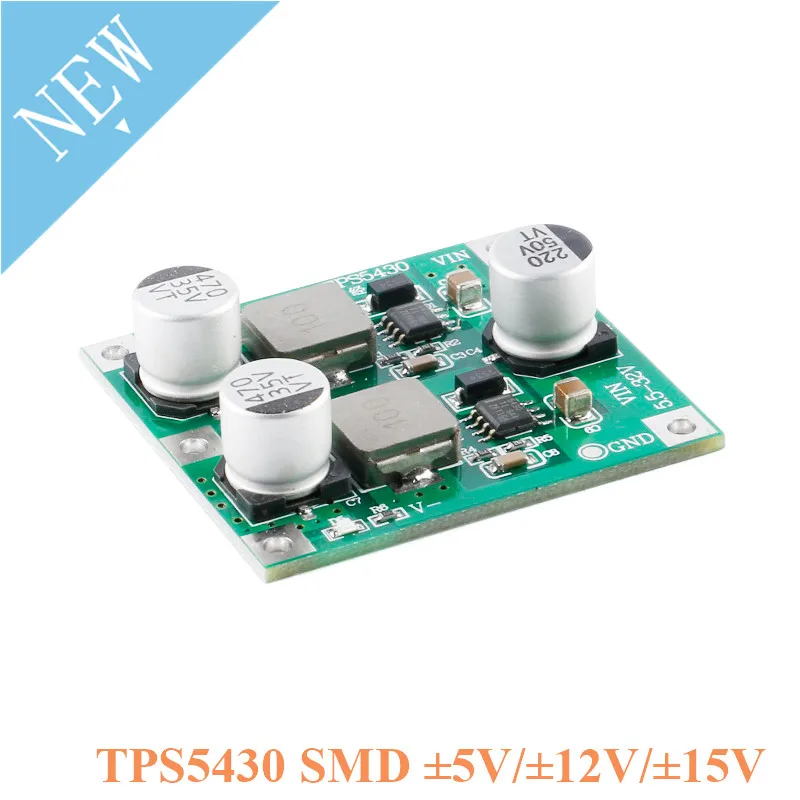 Плата импульсного источника питания TPS5430 SMD 5 В, 12 В, 15 В, импульсная двойная плата импульсного и положительного и отрицательного источника питания с низкой пульсацией
Плата импульсного источника питания TPS5430 SMD 5 В, 12 В, 15 В, импульсная двойная плата импульсного и положительного и отрицательного источника питания с низкой пульсацией