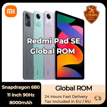 Xiaomi Global ROM Redmi Pad SE Mi Tablet Snapdragon 680 11-inch 90Hz Screen 8000mAh Display Quad speakers Dolby Atmos Miui 14