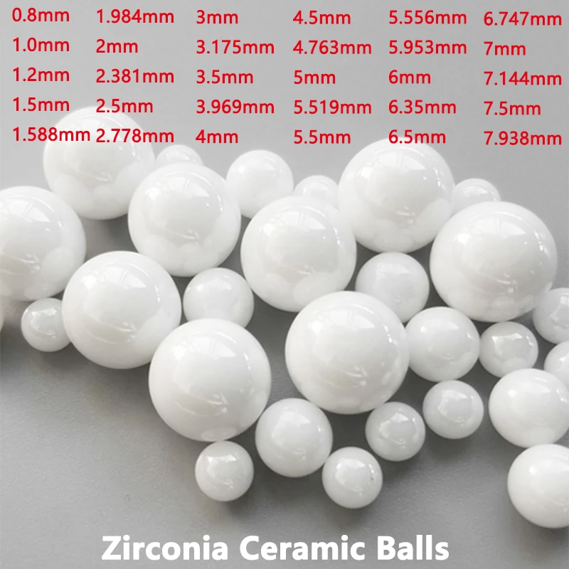 

ЦИРКОНИЕВЫЕ керамические шарики 0,8 1 1,2 1,5 1,588 1,984 2 2,381 2,5 2,778 3-7,938 мм ZrO2 G10 класс самосмазывающийся круглый шарик