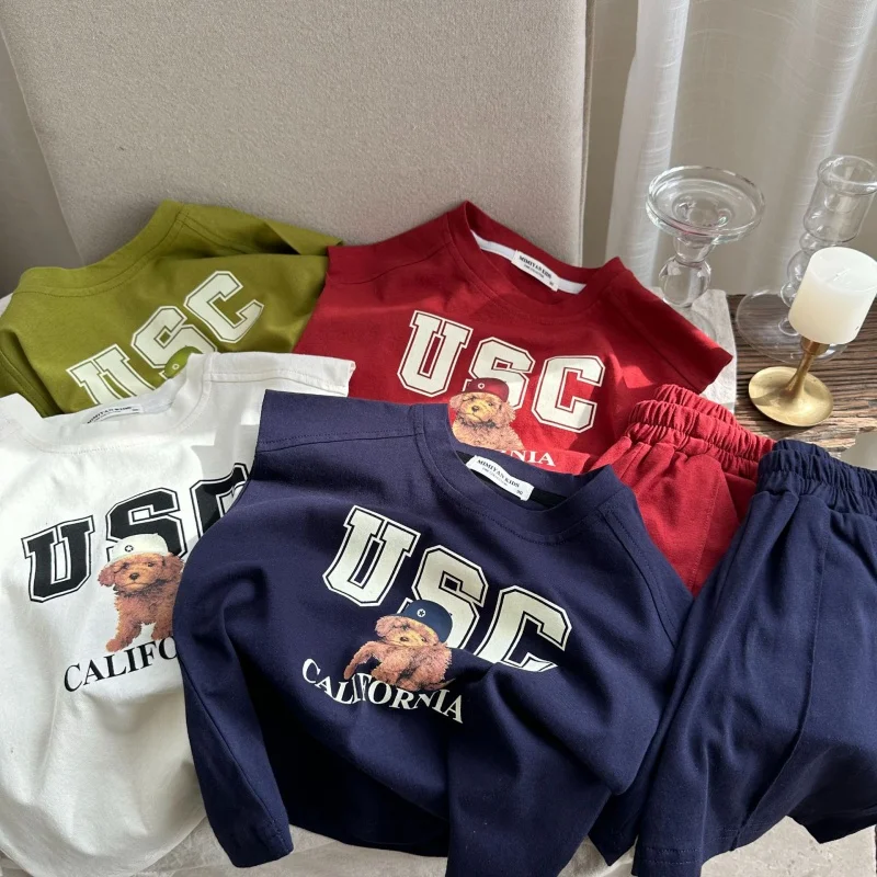 Children's Suit 2023 Summer New Boys and Girls Letter Puppy Suit Baby Vest Two-Piece Suit Fashion
Children's Suit 2023 Summer New Boys and Girls Letter Puppy Suit Baby Vest Two-Piece Suit Fashion