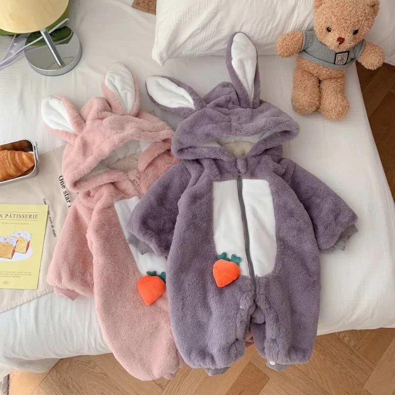 2023 Winter Baby Fleece Thicken Rompers Cartoon Patchwork Toddler Boys Jumpsuits Fur Lining Warm Girls Outfit
2023 Winter Baby Fleece Thicken Rompers Cartoon Patchwork Toddler Boys Jumpsuits Fur Lining Warm Girls Outfit