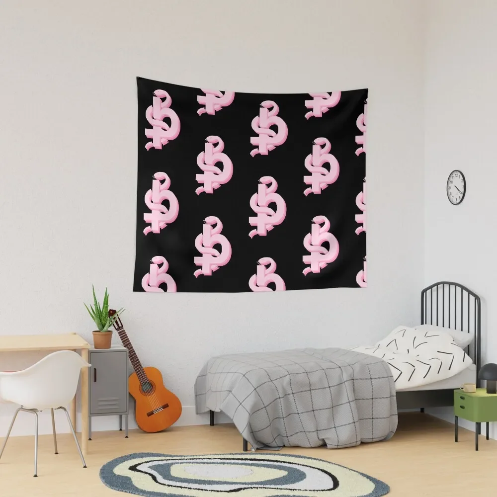 

Blackbear logo pink Tapestry Home Decorations Aesthetic Decorative Wall Murals Wallpapers Home Decor Decor Home Tapestry