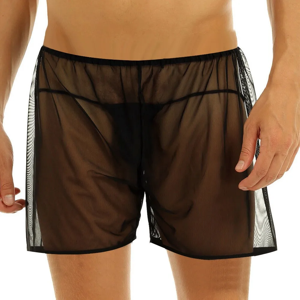 1pc Men Sexy Mesh Boxer Shorts Loose Shorts Trunk See Through Lingerie Underwear Middle Waist Man Panties Nightwear
1pc Men Sexy Mesh Boxer Shorts Loose Shorts Trunk See Through Lingerie Underwear Middle Waist Man Panties Nightwear