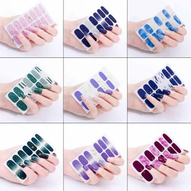 New Fashion Fake Nail Stickers Decals Starry Sky Nail Stickers Waterproof Nail Wraps Tearable Full Cover Finger Nails Stickers
New Fashion Fake Nail Stickers Decals Starry Sky Nail Stickers Waterproof Nail Wraps Tearable Full Cover Finger Nails Stickers