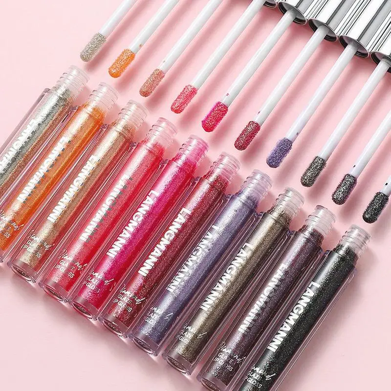 10 шт., жидкая губная помада, сияющий блеск для губ, блеск для губ, набор губ, помада с высоким пигментом, блестящие помады, краска для губ