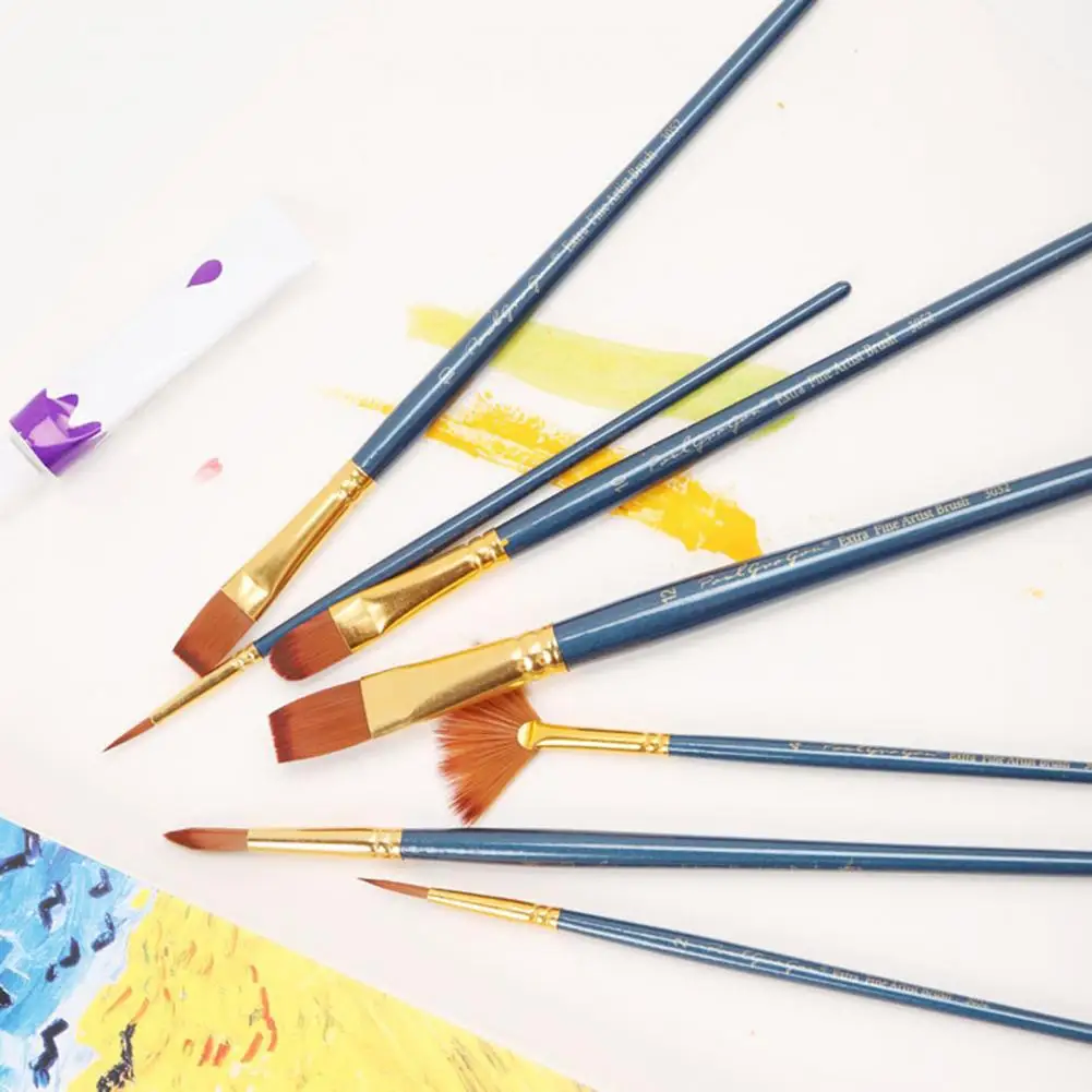 7 Pcs Paint Brushes Portable Elastic Different Brush Heads Acrylic Watercolor Oil Painting Tool Artist Beginners Professionals
7 Pcs Paint Brushes Portable Elastic Different Brush Heads Acrylic Watercolor Oil Painting Tool Artist Beginners Professionals