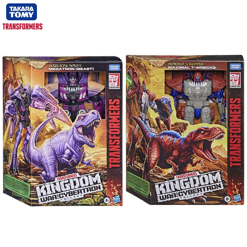 TAKARA TOMY Transformers War for Cybertron: Kingdom Megatron & T-Wrecks 21cm Leader Class Action Figure Collection Model Toys
TAKARA TOMY Transformers War for Cybertron: Kingdom Megatron & T-Wrecks 21cm Leader Class Action Figure Collection Model Toys