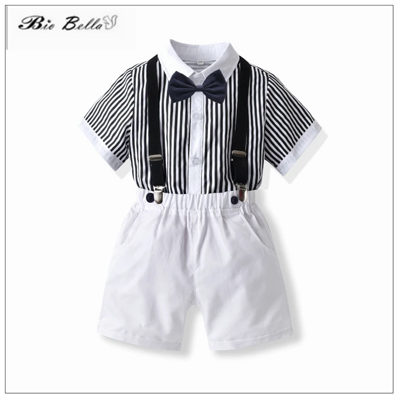 Baby Boy Summer Clothing Suit Gentlemen Wedding Birthday 2-7 Years 2023 New Style Formal Kids Boys Clothes Suit T-Shirt+Pants
Baby Boy Summer Clothing Suit Gentlemen Wedding Birthday 2-7 Years 2023 New Style Formal Kids Boys Clothes Suit T-Shirt+Pants