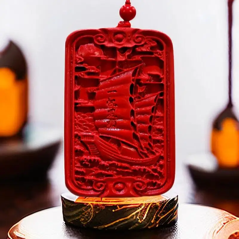 Подвеска в виде парусника Cinnabar, мужской амулет, Настоящий Китайский винтажный Модный энергичный подарок, резной роскошный дизайнерский
Подвеска в виде парусника Cinnabar, мужской амулет, Настоящий Китайский винтажный Модный энергичный подарок, резной роскошный дизайнерский