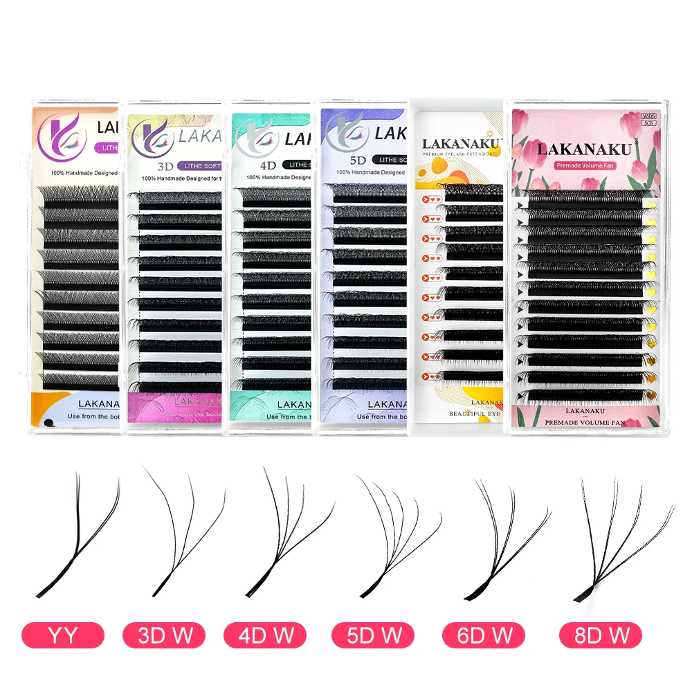 LAKANAKU Kit Lashes YY Shape 5D W Volume Eyelash Extensions Mink 6D W Cilios Free Shapping
LAKANAKU Kit Lashes YY Shape 5D W Volume Eyelash Extensions Mink 6D W Cilios Free Shapping