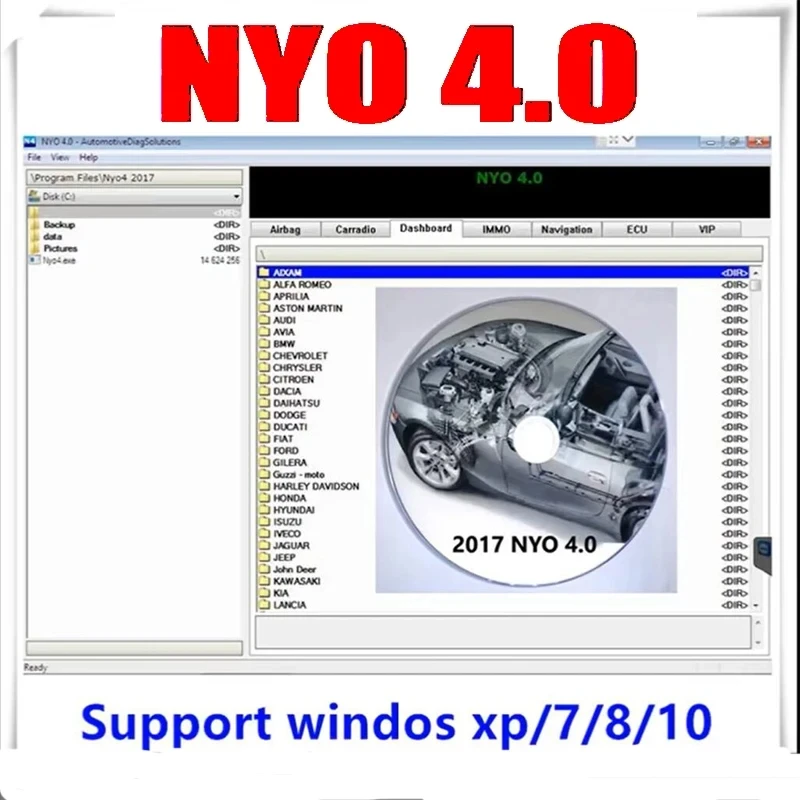 

2017 NYO 4 Полная база данных Подушка безопасности + Carradio + приборная панель + IMMO + навигация авто ремонт данных программное обеспечение CD USB диск автомобильное радио nyo4 полный