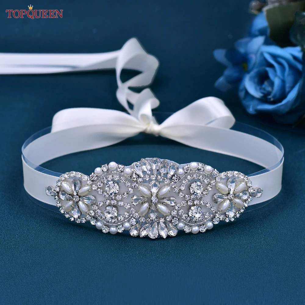 TOPQUEEN S76 Bridal Wedding Belt Rhinestone Applique Evening Dresses Decoration Sash for Bridesmaid Women Party Gown Accessories
TOPQUEEN S76 Bridal Wedding Belt Rhinestone Applique Evening Dresses Decoration Sash for Bridesmaid Women Party Gown Accessories