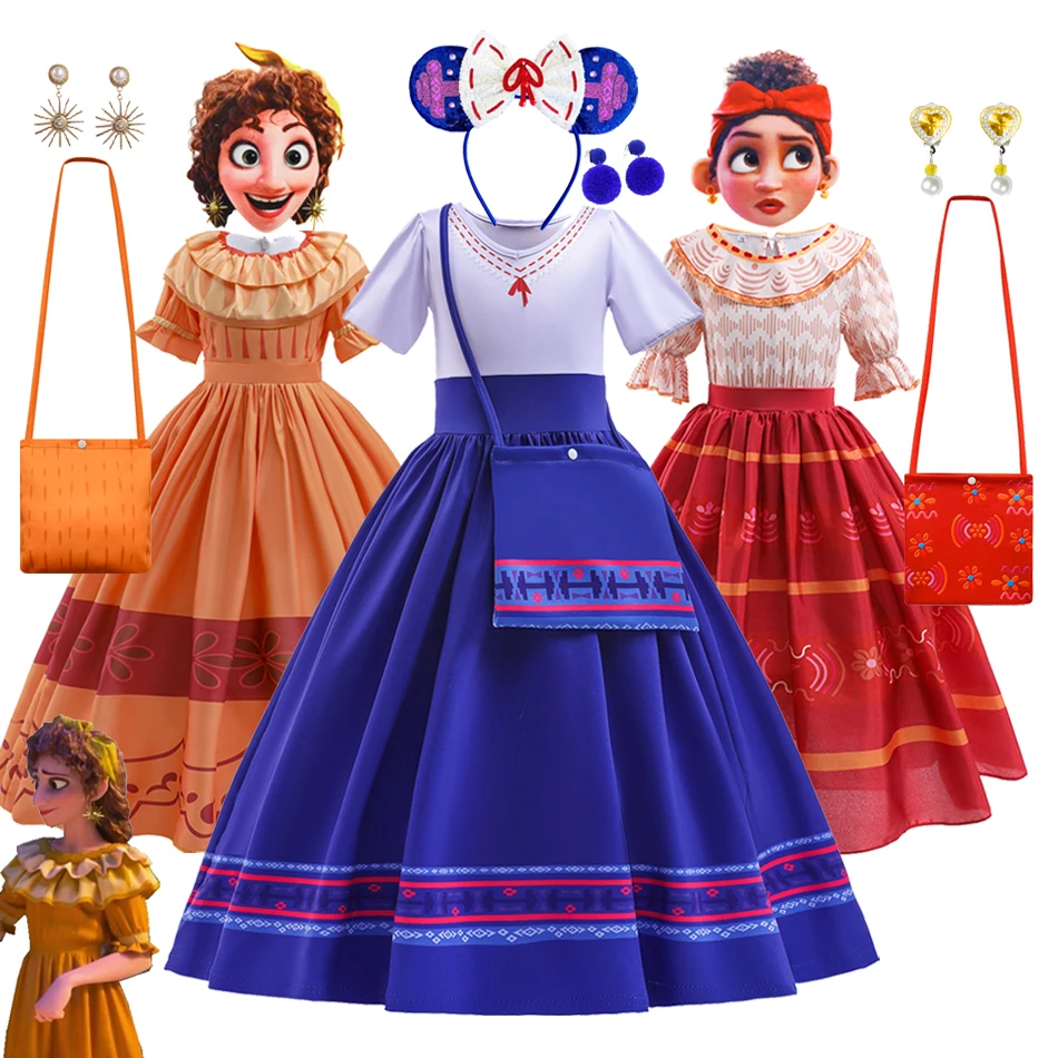 Encanto Mirabel Dolores Girls Party Dress Up Madrigal Costume Kids Luisa Pepa Halloween Cosplay Children's Fancy Vestidos
Encanto Mirabel Dolores Girls Party Dress Up Madrigal Costume Kids Luisa Pepa Halloween Cosplay Children's Fancy Vestidos